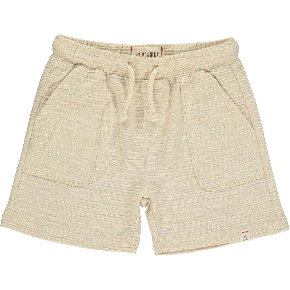 Me & Henry Bluepeter Beige Ribbed Short