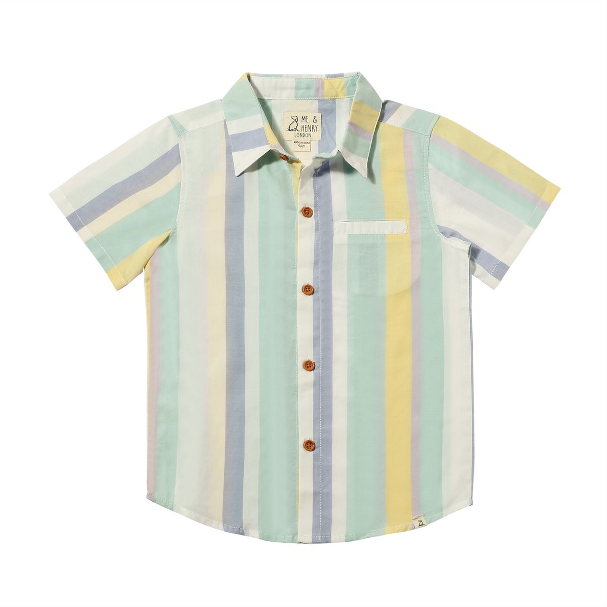 Me & Henry Blue Stripe Newport Polo Shirt
