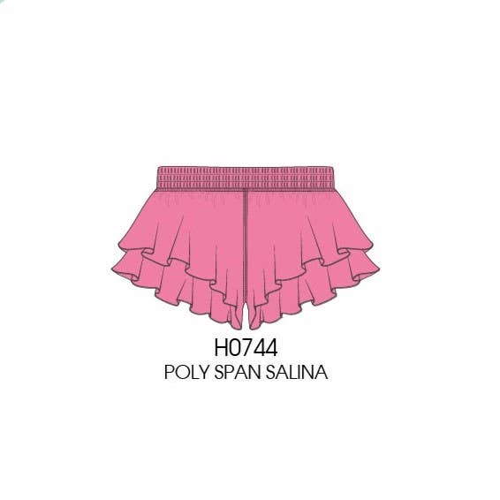 Paper Flower Pink Ruffle Short
