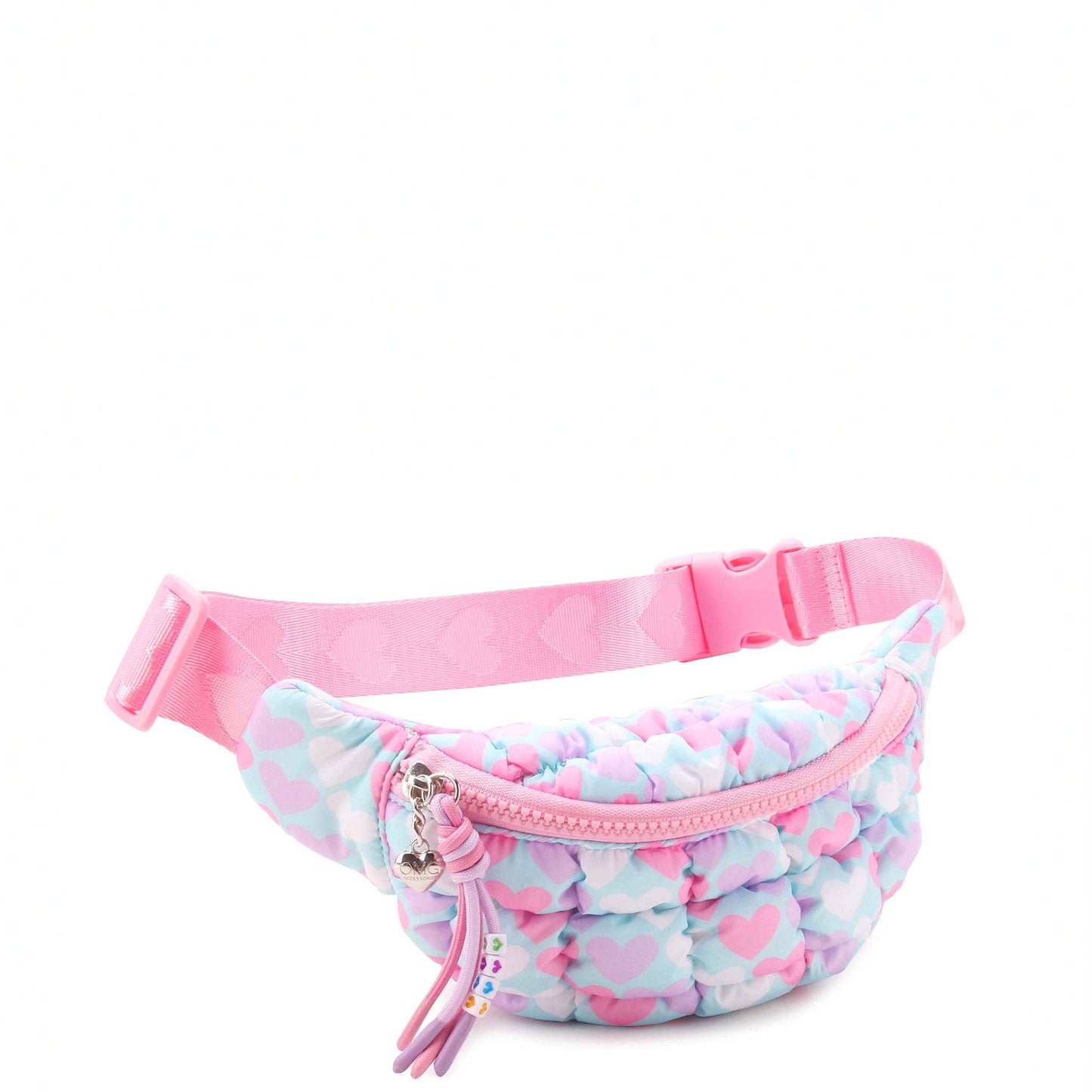 Quilted Scrunchies Heart Printed Fanny Pack