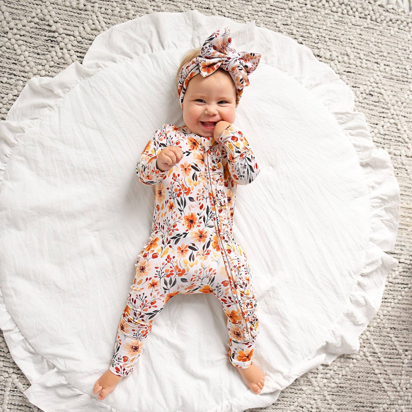 Phoebe Ruffle Zip Romper