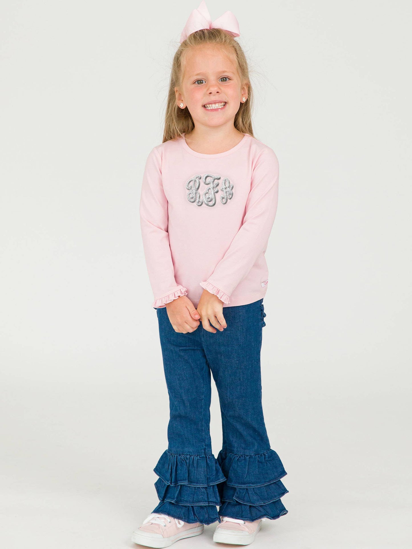 RuffleButts Ruffle Flare Pants