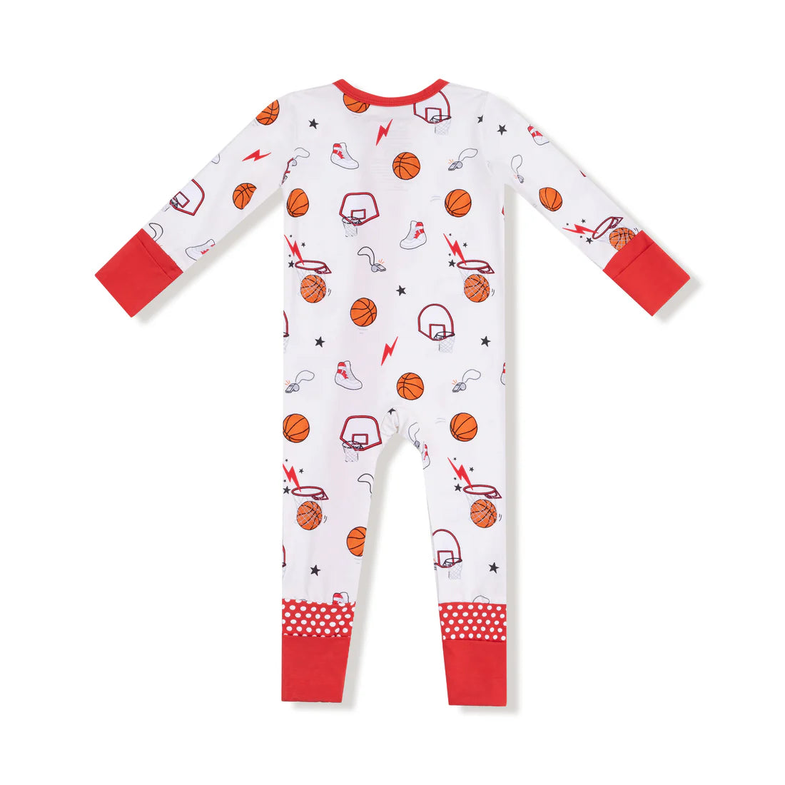 Angel Dear Basketball Zipper Romper