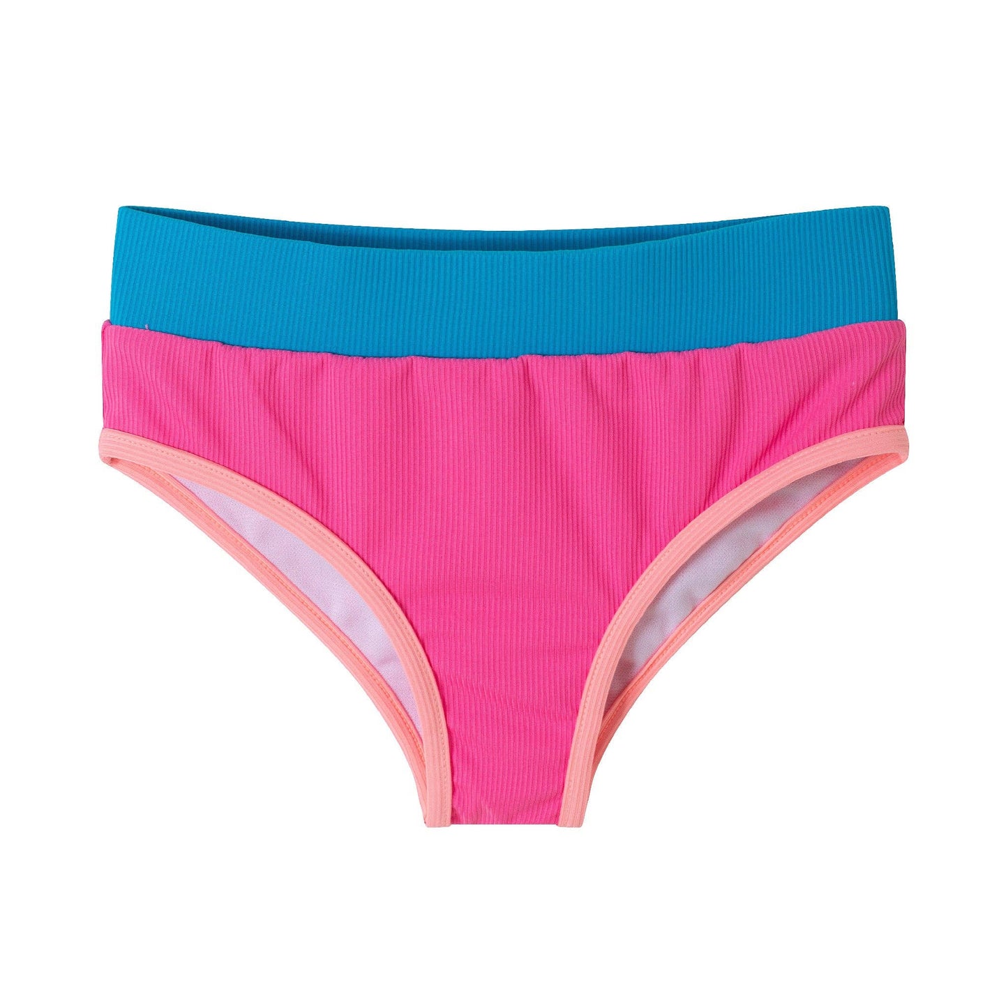 Andy & Evan Pink Color Block Two Piece Swimsuit