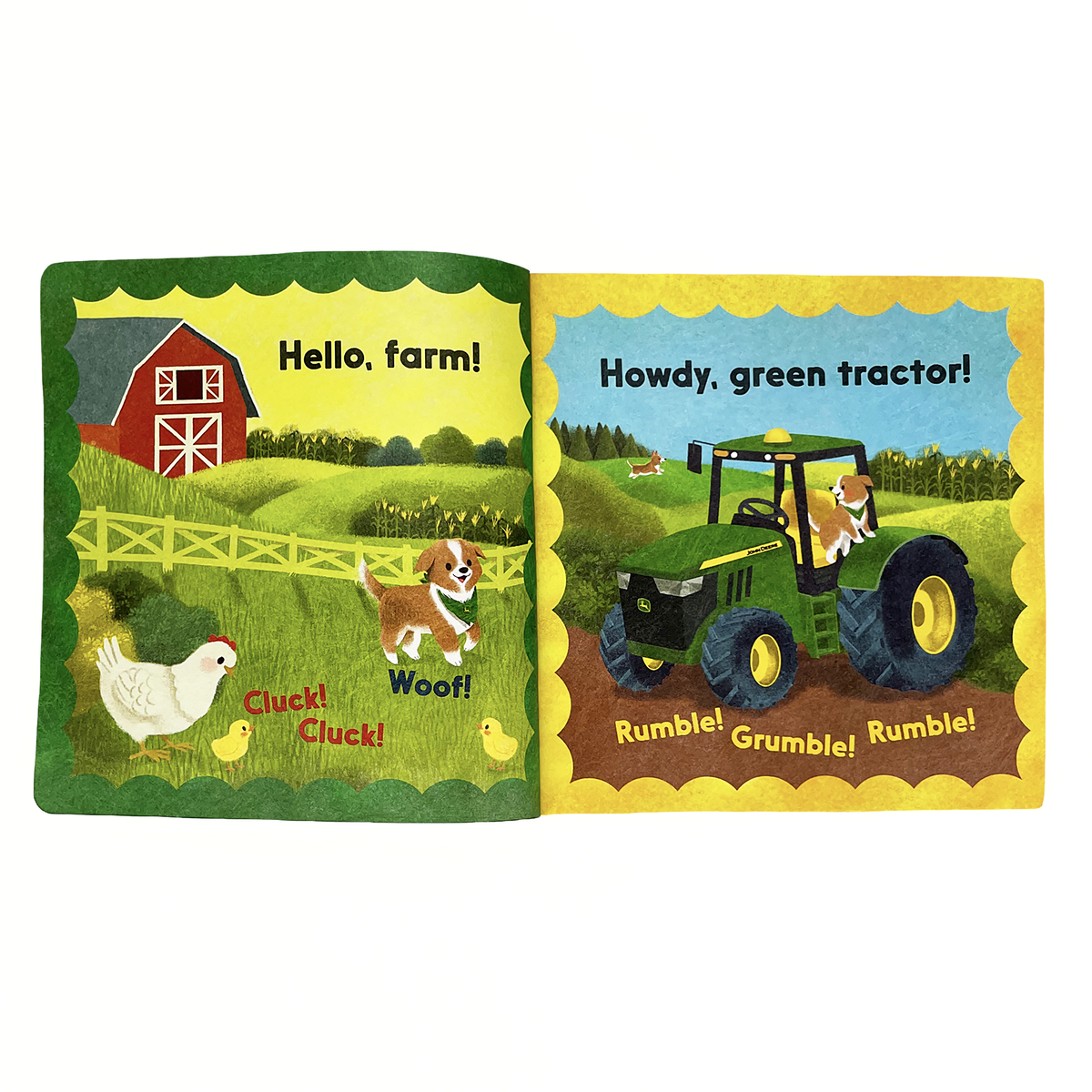 John Deere Kids Hello, Farm Tuffy Teether Indestructible