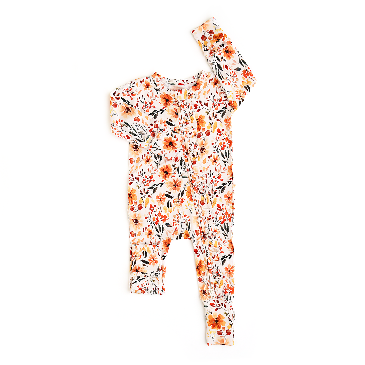 Phoebe Ruffle Zip Romper