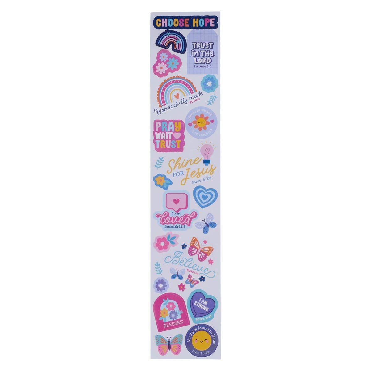 Sticker Roll Inspirational Shine For Jesus