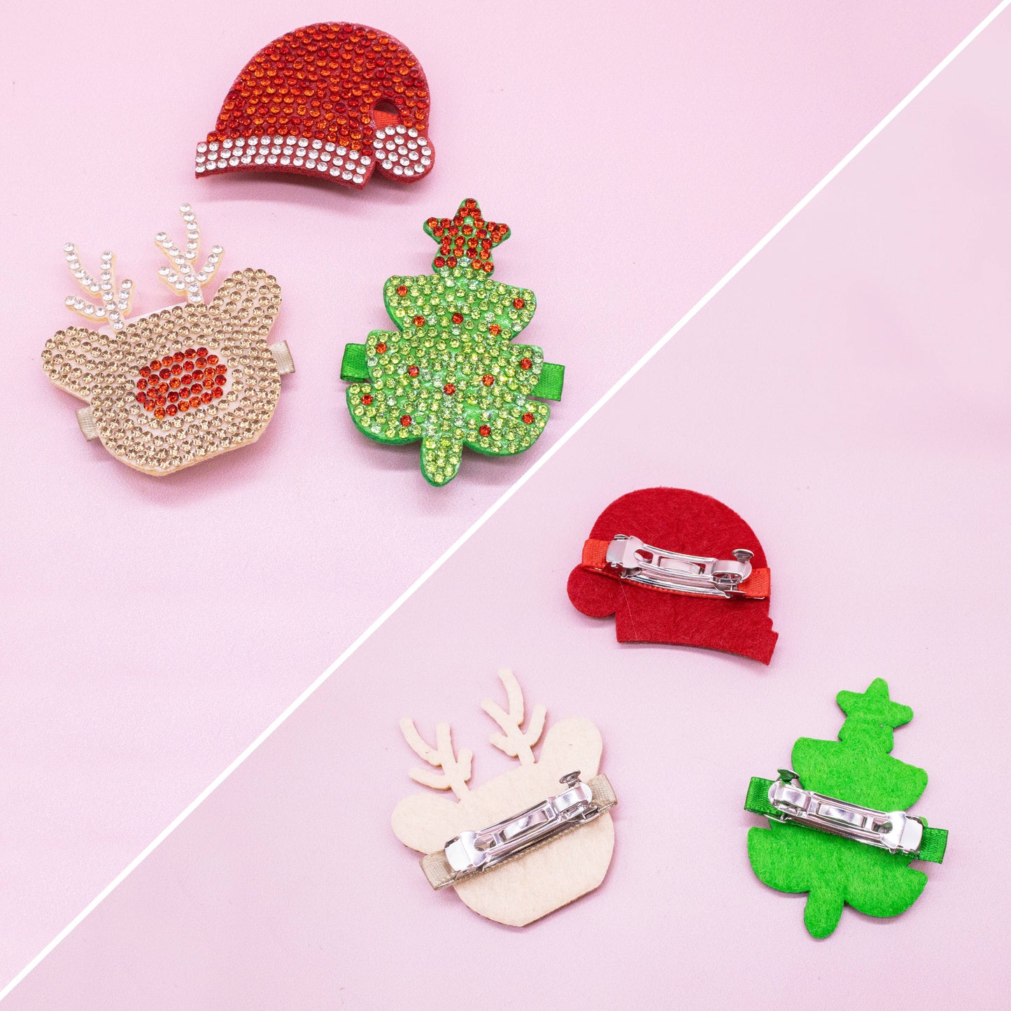 Christmas Charm Headband and Hair Clips - Interchangeable