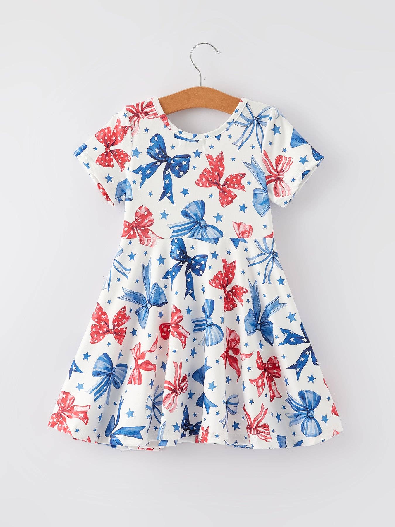 4th Of July Bow Star Dress