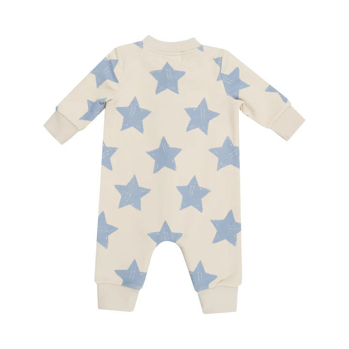 Angel Dear Sketchy Blue Star Romper
