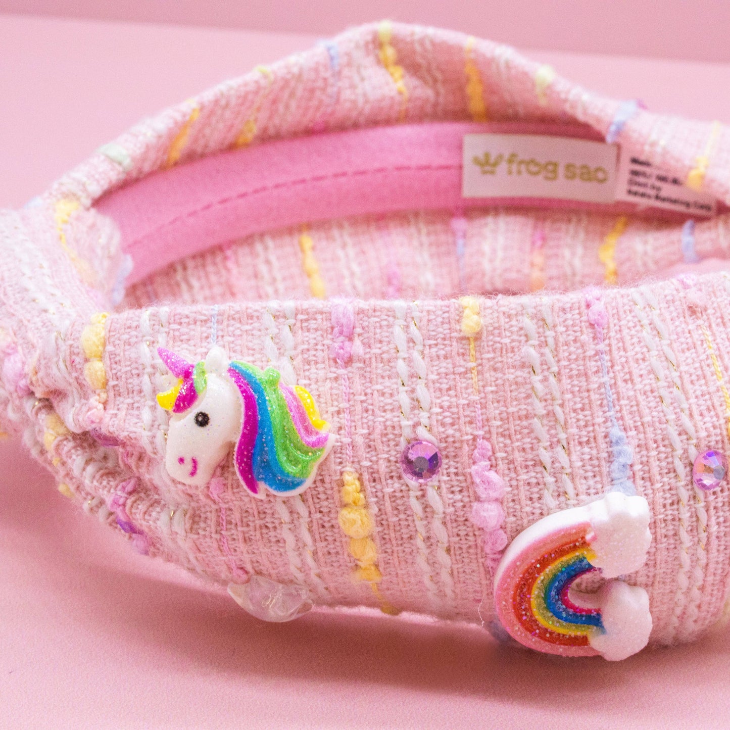 Unicorn Knotted Headband - Rainbow Knot Hair Band for Kids