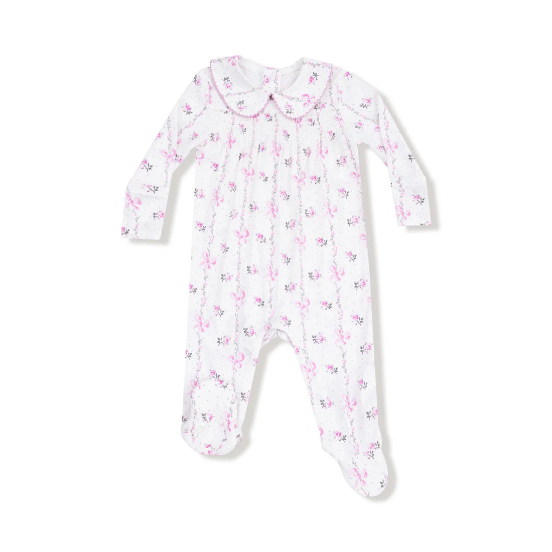 Angel Dear Dainty Buds & Bows Snap Footie