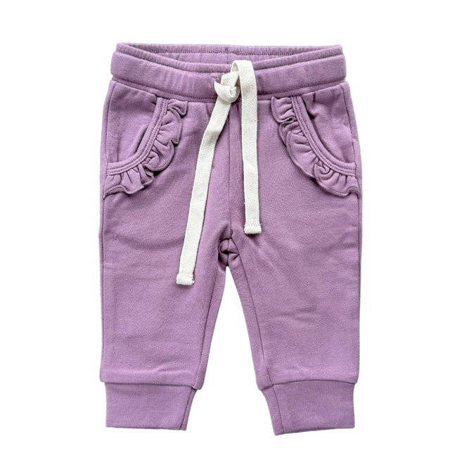 Babysprouts Dusty Orchid Lettuce Hem Top & Jogger