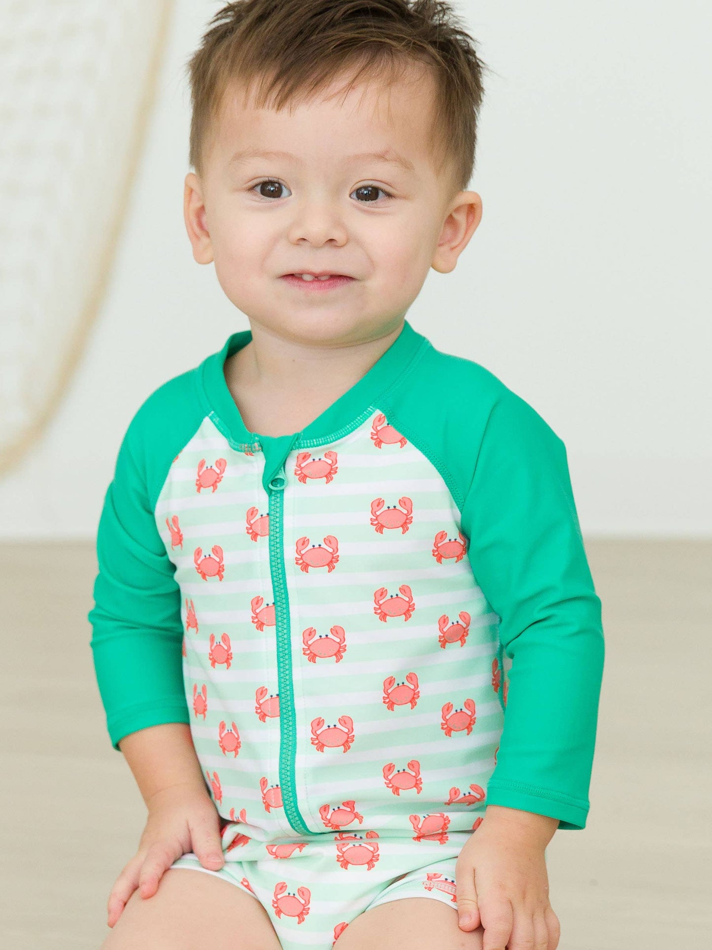 RuggedButts Crabby Cove Rash Guard Swimsuit