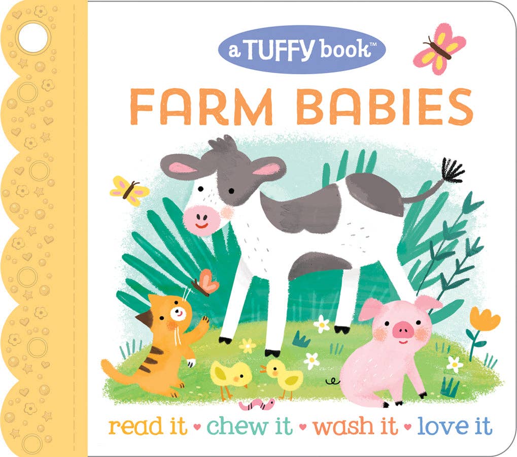 Farm Babies Tuffy Teether Indestructible Book