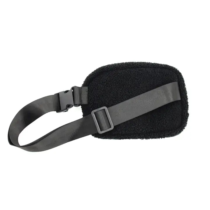 Black Sherpa Fanny Pack