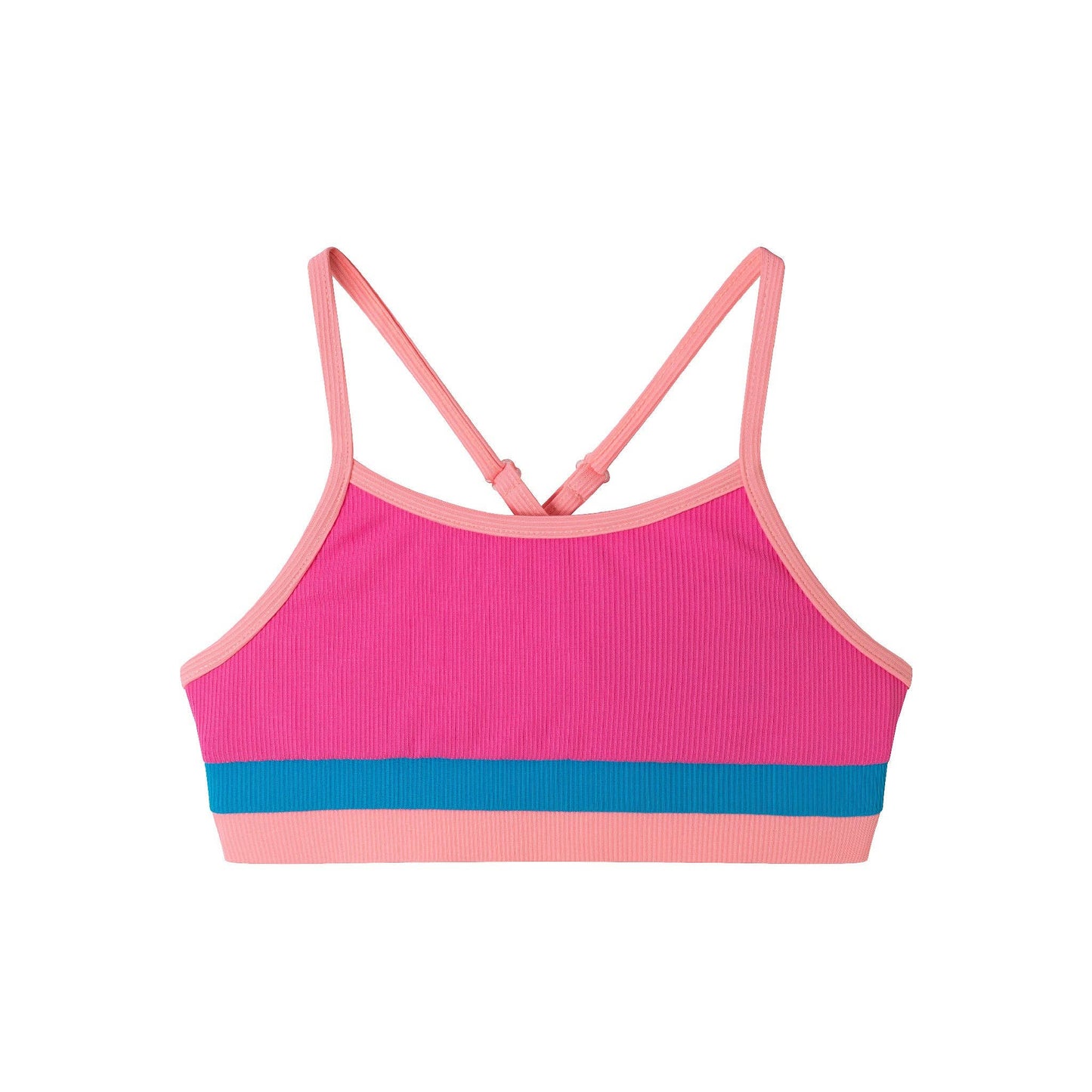 Andy & Evan Pink Color Block Two Piece Swimsuit