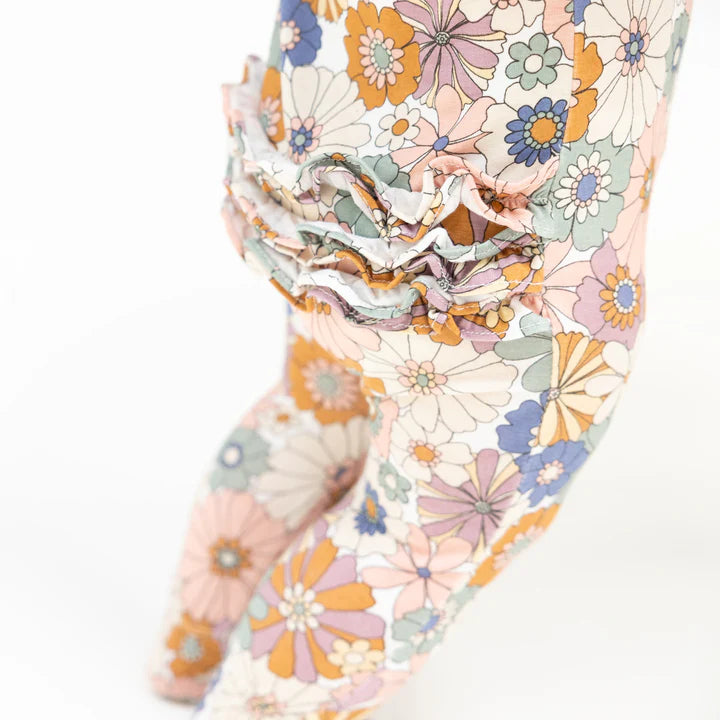 Angel Dear Brighton Floral Ruffle Footie