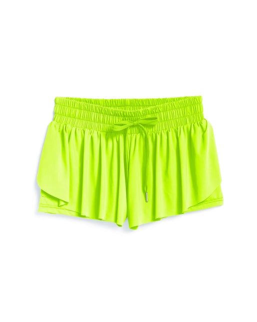 Tractr Neon Apple Butterfly Short