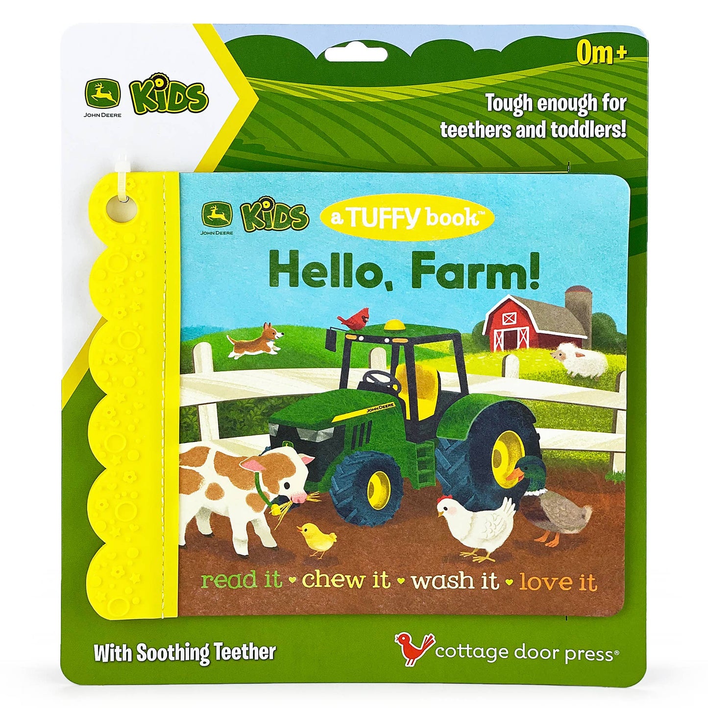 John Deere Kids Hello, Farm Tuffy Teether Indestructible