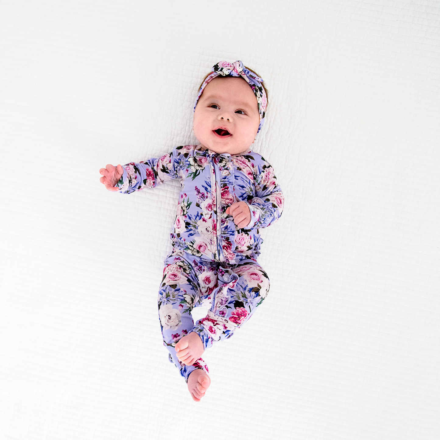 Emerson Floral Ruffle Zip Romper