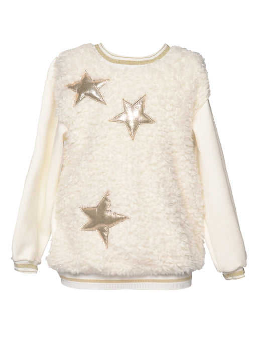 Hannah Banana Gold Metallic Star Top