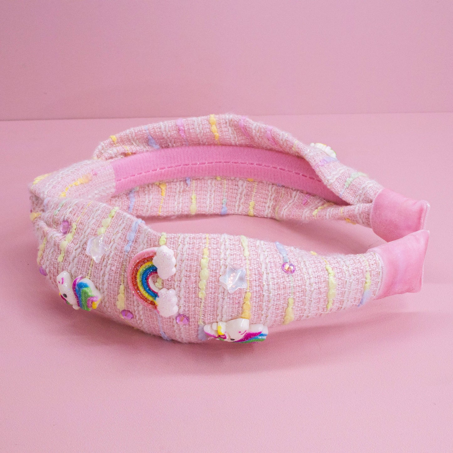 Unicorn Knotted Headband - Rainbow Knot Hair Band for Kids