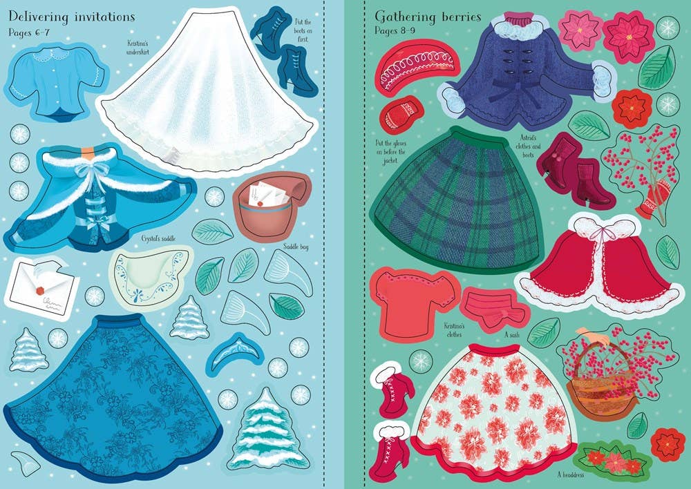Snow Princess Little Sticker Dolly Dressing