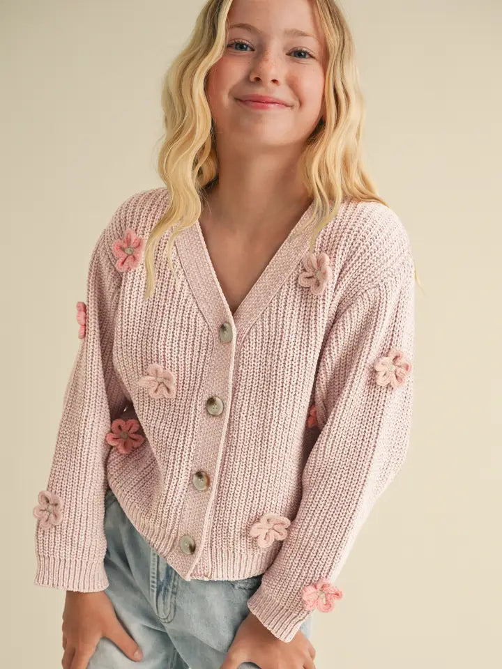 Crochet Flower Cardigan