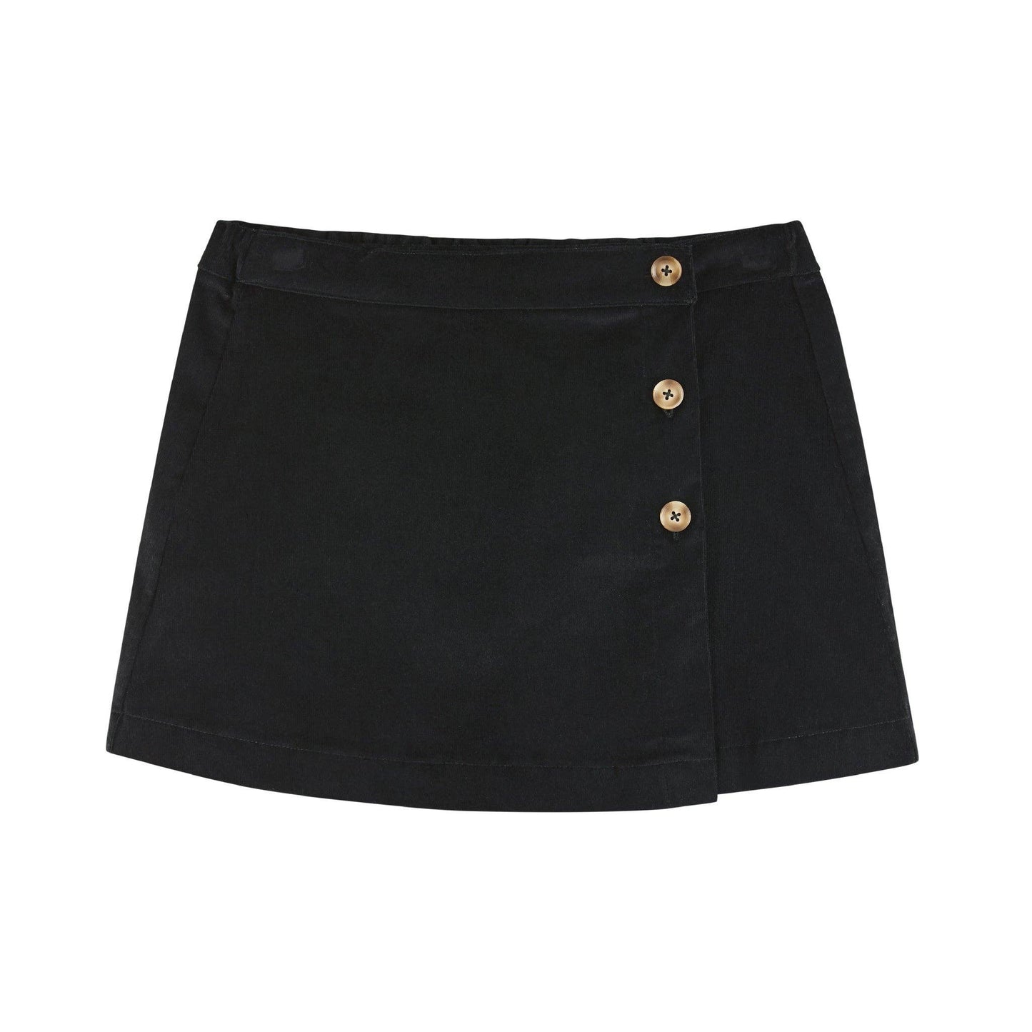 Rib Knit Long Sleeve Top & Corduroy Skirt Set