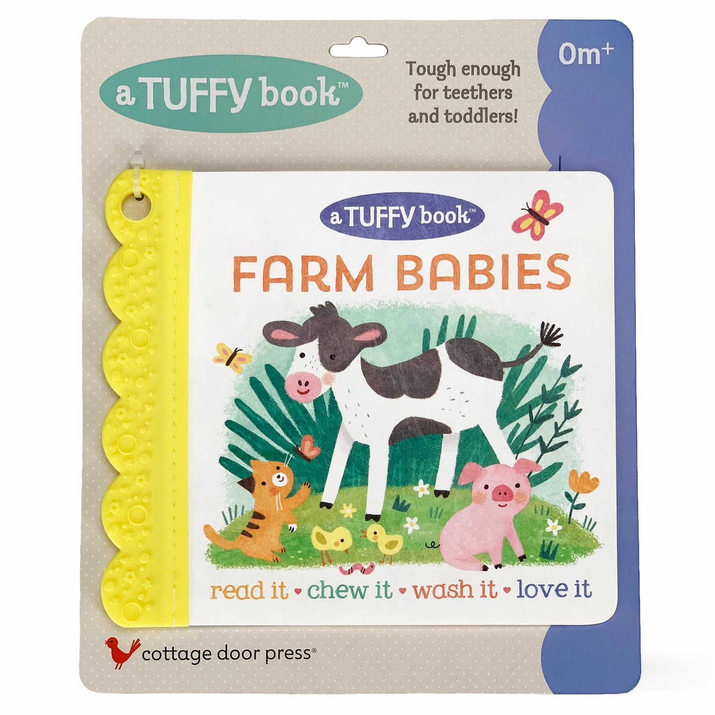 Farm Babies Tuffy Teether Indestructible Book
