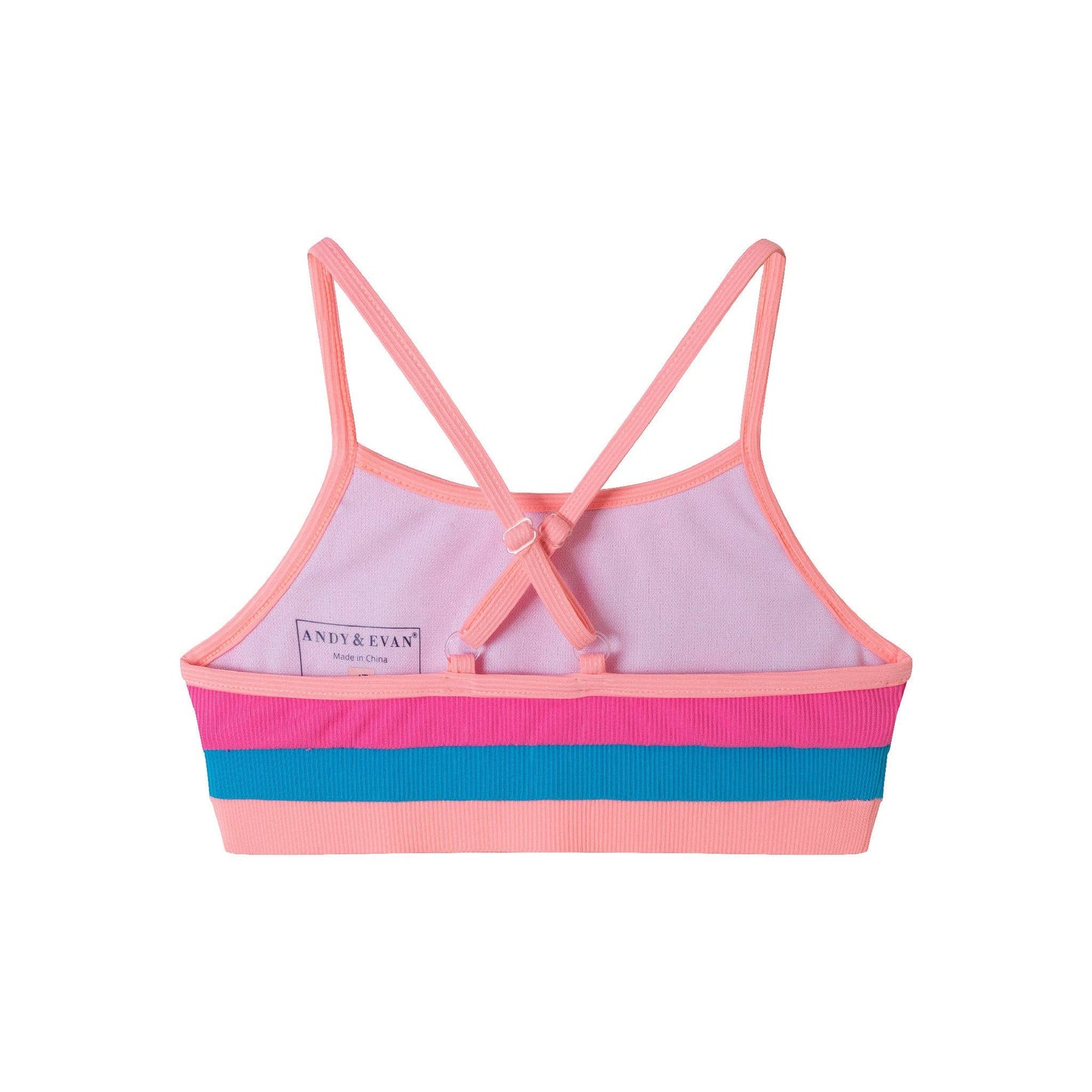 Andy & Evan Pink Color Block Two Piece Swimsuit