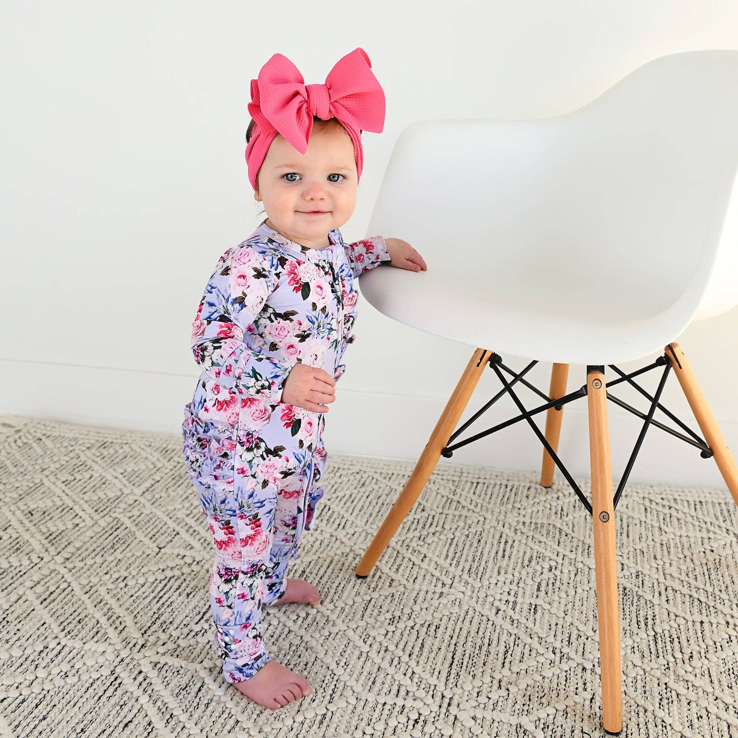 Emerson Floral Ruffle Zip Romper