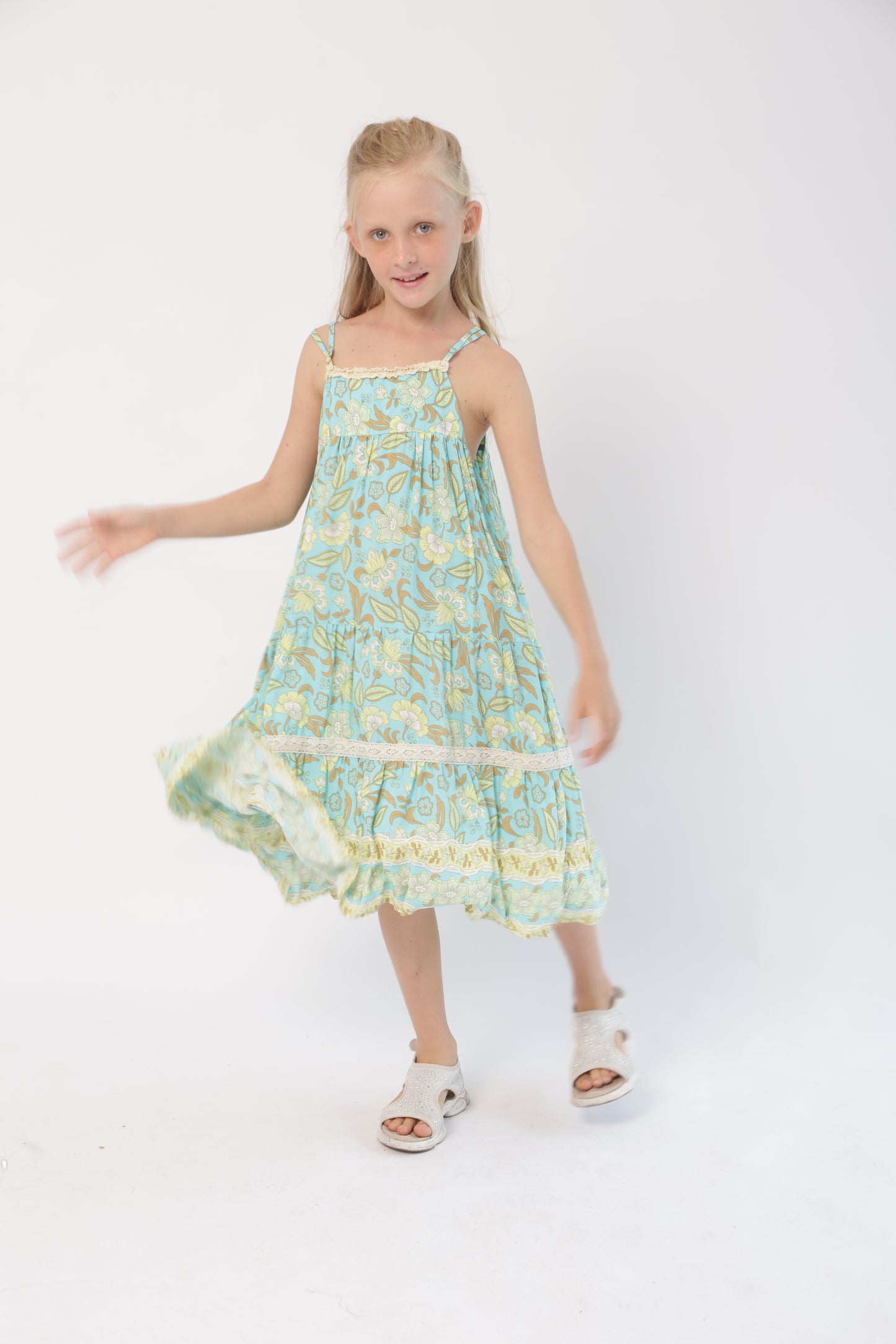 Joyous & Free Fleur Aqua Cabana Dress