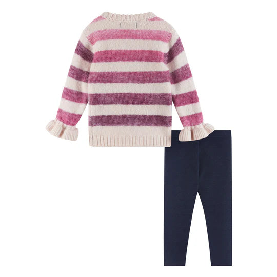 Andy & Evan Ombre Stripe Infant Legging Set