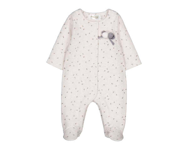 Mayoral Grey Flower Footie