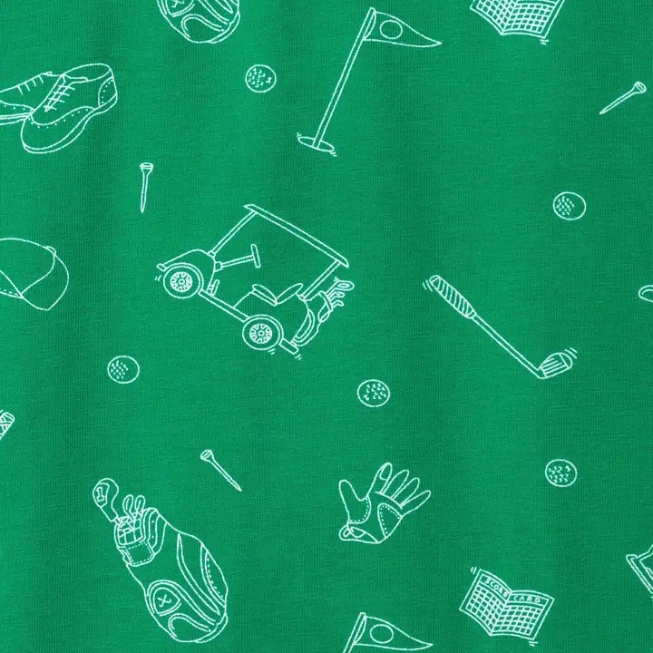 Andy & Evan Green Golf Romper