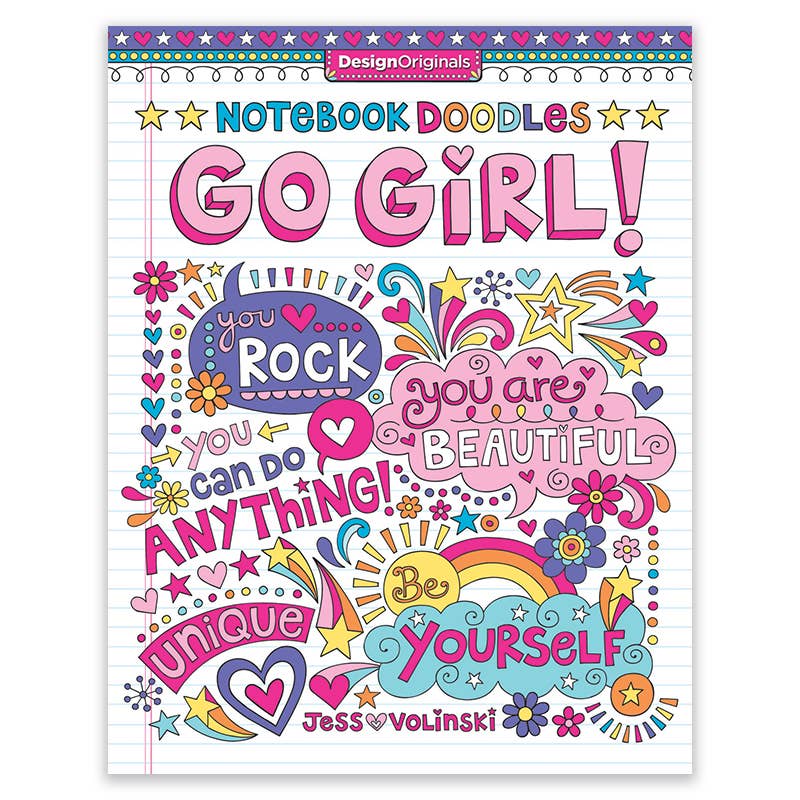 Notebook Doodles Go Girl!