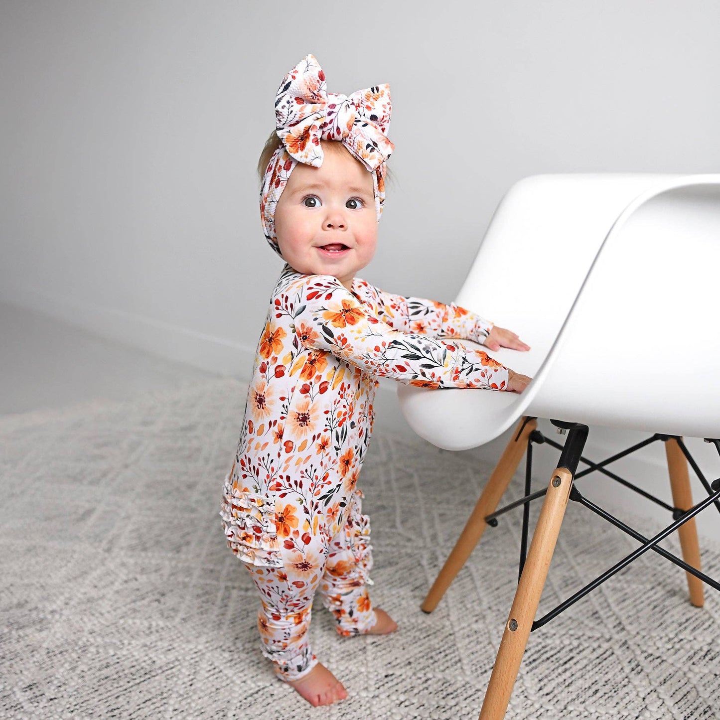 Phoebe Ruffle Zip Romper