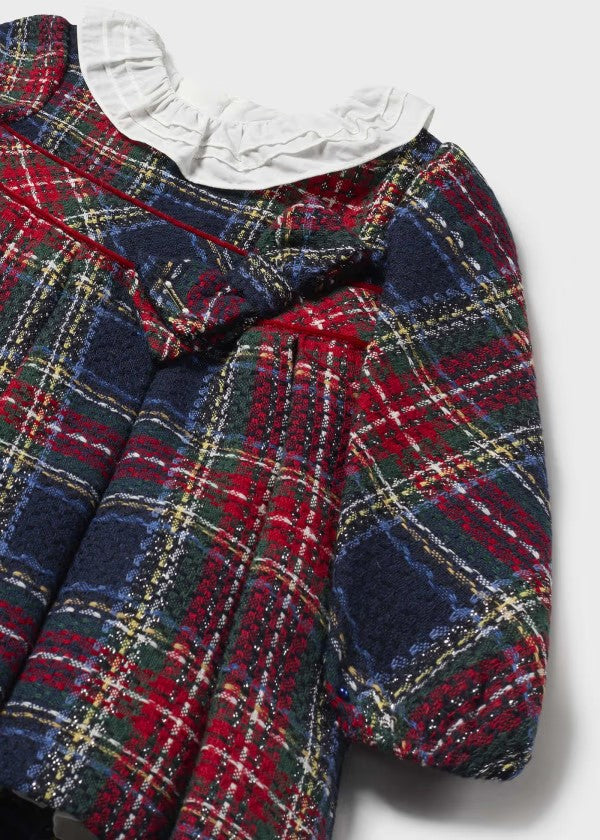 Mayoral Cherry Plaid Collared Baby Dress