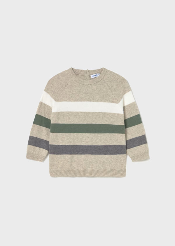 Mayoral Chai Heather Colorblock Sweater