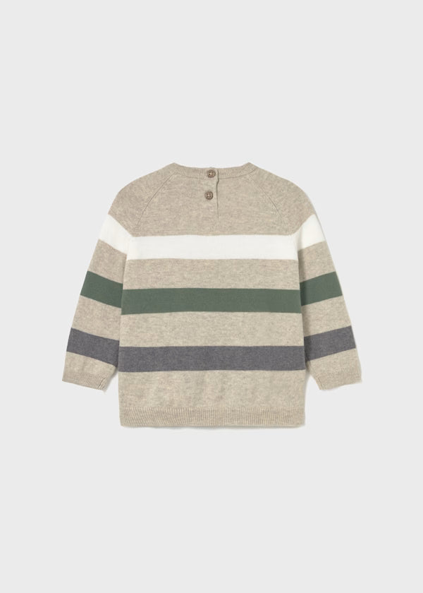 Mayoral Chai Heather Colorblock Sweater