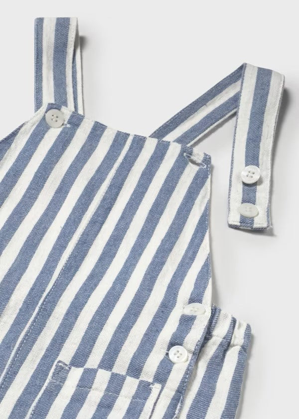 Mayoral Blue Stripe Pocket Overall