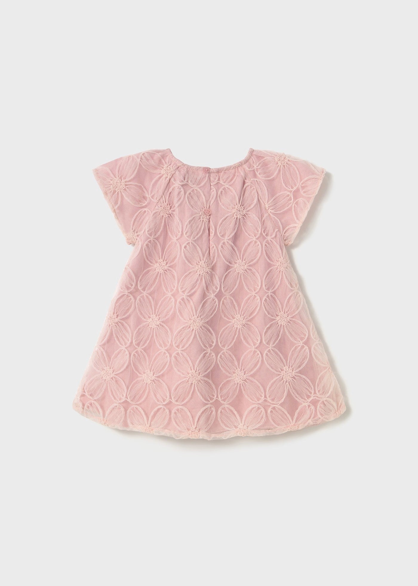 Mayoral Rose Embroidered Tulle Dress
