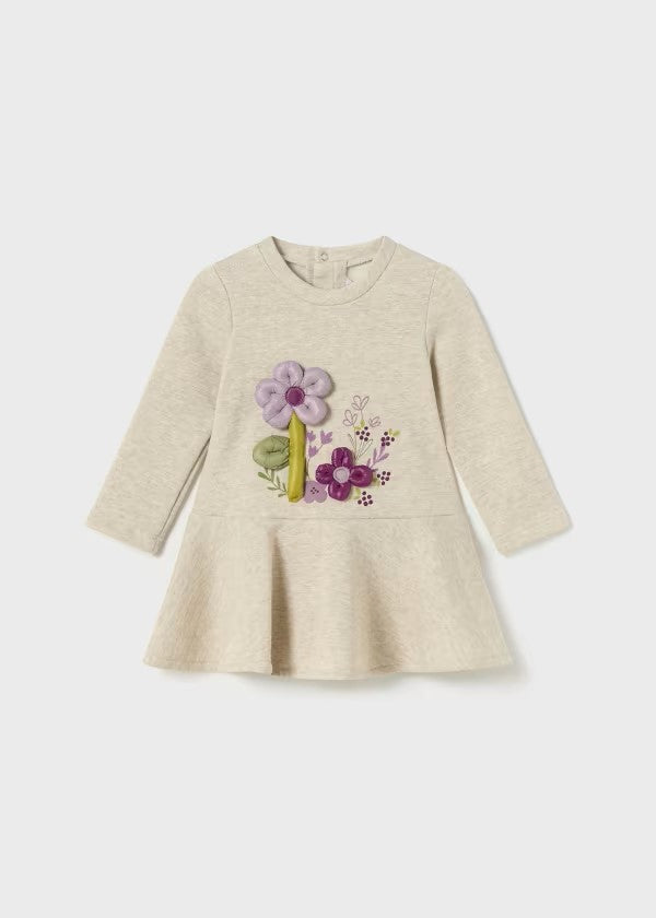 Mayoral Stone Floral 3D Dress