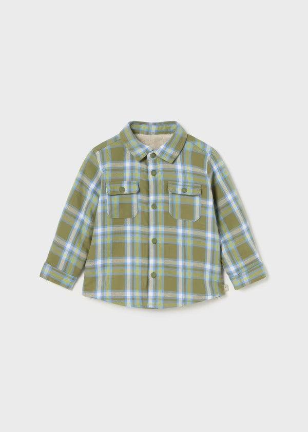 Mayoral Green Plaid Shacket
