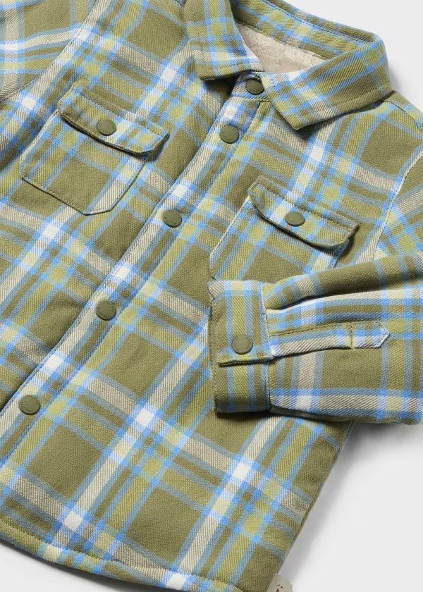 Mayoral Green Plaid Shacket