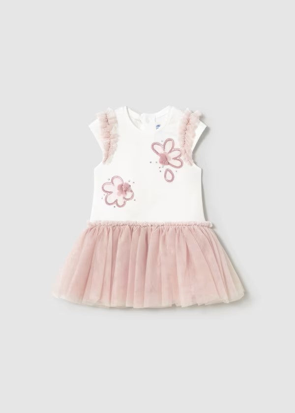 Mayoral Rose Tulle Flower Dress