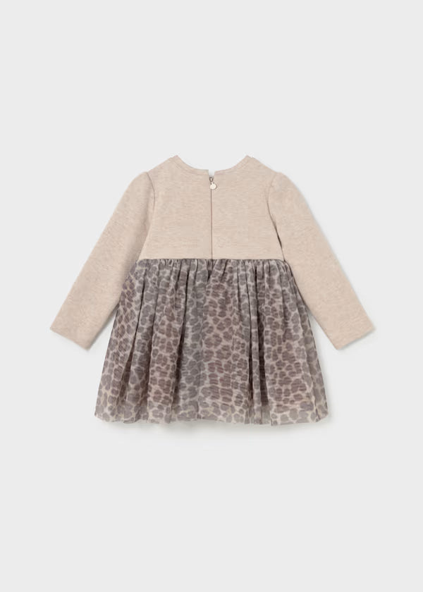 Mayoral Leopard Tulle Dress