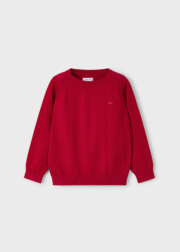 Mayoral Red Basic Sweater